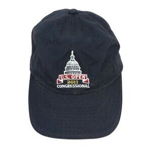 US Open 2011 Congressional Golf Tournament USGA Adjustable Blue Hat Cap